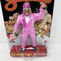 Mattel WWE Wrestling Superstars Wave 2 LJN BLACK CARD 8″ Jesse The Body Ventura!