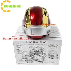 Iron Man MK17 Heart Breaker Helmet Gold English 1/1 Wearable Voice-control Props