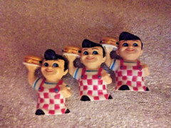 BIG BOY FIGURES- Set of 3- Mini 1 Inch- Stands on its Own- Toy- PVC-Hard Plastic