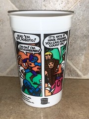 He-man Masters Of The Universe MOTU Burger King 1985 cup Roboto to the Rescue