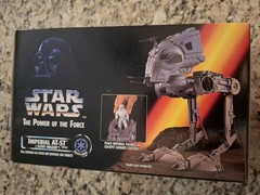 Star Wars Power Of The Force Imperial AT-ST Scout Walker Vehicle New