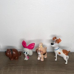 The Secret Life of Pets Toys Figures Lot Cake Toppers Duke Princess Daisy Max 4