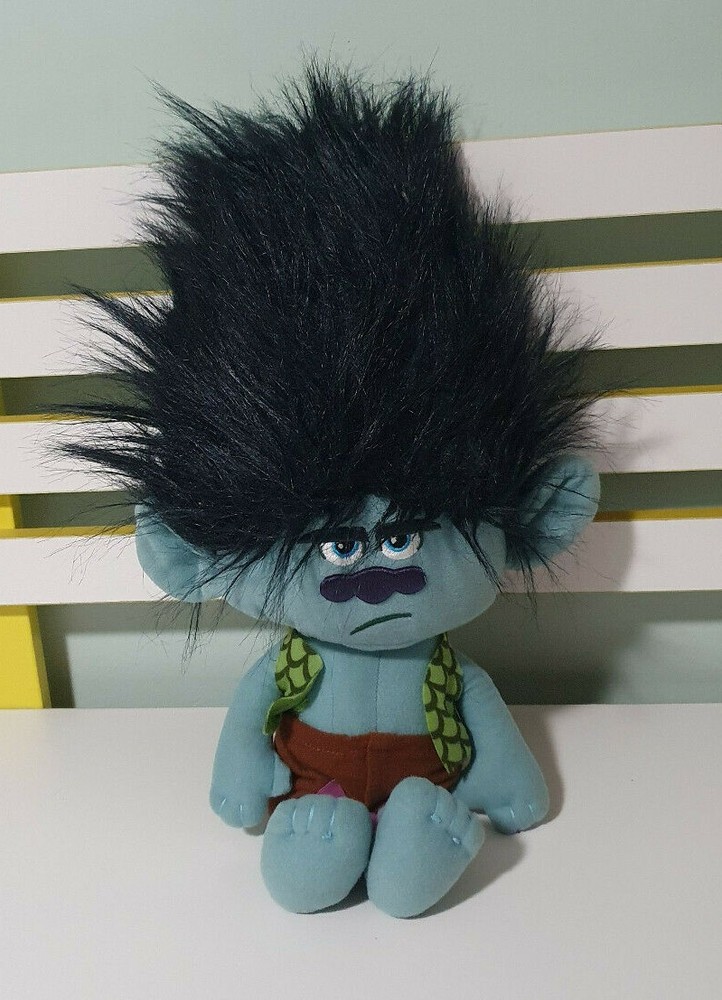DREAMWORKS TROLLS MOVIE BRANCH GRUMPY VERSION TROLL SOFT TOY PLUSH TOY 40CM TALL
