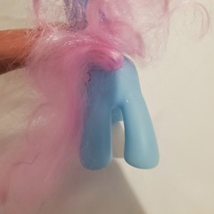 Little Pony Gi Go Blue Pink Unicorn Bee Tattoo Vintage Toy Figure Blue Pink