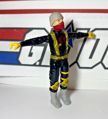 GI Joe Python Patrol Officer 1989 *100% COMPLETE w/File Card, NEAR MINT!* Cobra