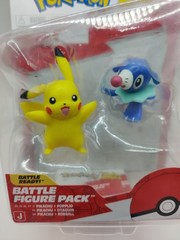 Jazwares Pokemon Battle Figure Pack Pikachu Popplio Ages 4+ Toys Brand New