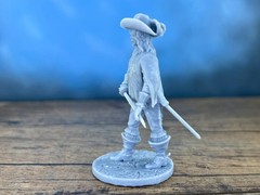3D Printed musketeer resin soldiers Tabletop Collectible 80mm