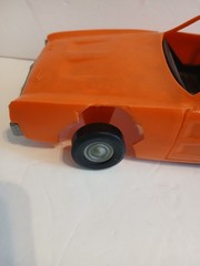 Vtg Mego Dukes of Hazzard General Lee Plastic Toy Model Car Damaged Incomplete