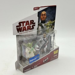 Star Wars Clone Wars Yoda & Clone Trooper Jek Action Figure 2-pk Walmart 2009