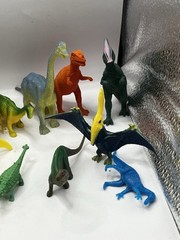 Lot of 31 Small Hard PVC Plastic Toy Dinosaur Figures Vintage Varies Small Sizes