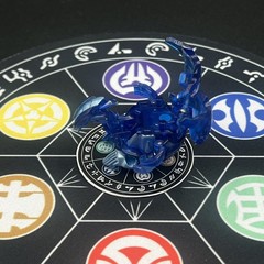 Bakugan Rubanoid Blue Aquos Translucent Gundalian Invaders DNA 620G READ