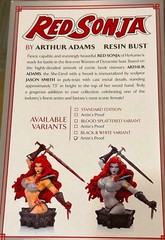 Women of Dynamite Red Sonja Resin Bust by Arthur Adams B&W Variant – NEW