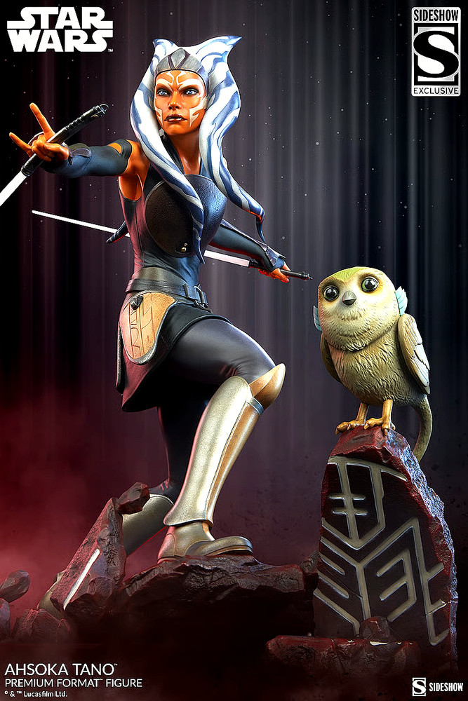 SIDESHOW STAR WARS EXCLUSIVE AHSOKA TANO w/MORAI BIRD SHIPPER SEALED NEW FORMAT