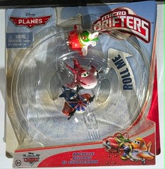 Disney Planes Micro Drifters Rochelle, Bulldog & El Chupacabra NEW