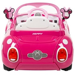 Disney Minnie Mouse Convertible Car 6 Volts Electric Ride-On Ages 3+ Years Huffy