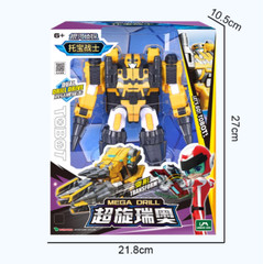 Tobot V Galaxy Detectives Mega Drill Transforming Vehicles Robot Figure Toy