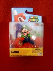 Super Mario LUIGI Jakks Pacific Exclusive 2.5″ Figure Brand New Nintendo