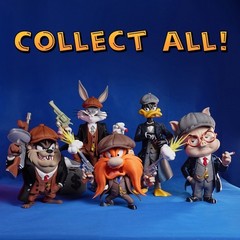 Outlaw Mustache King 3D Printed Figure DIY Kit Built Painted Collector Statue