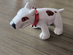 RARE Disney Pixar Toy Story Sid’s Dog Scud Mini Action Figure 3″ Spiked Collar