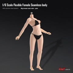 US 1:6 Pale Skin Large Bust Breast 12″ Female Seamless Flexible Figure Body Toys