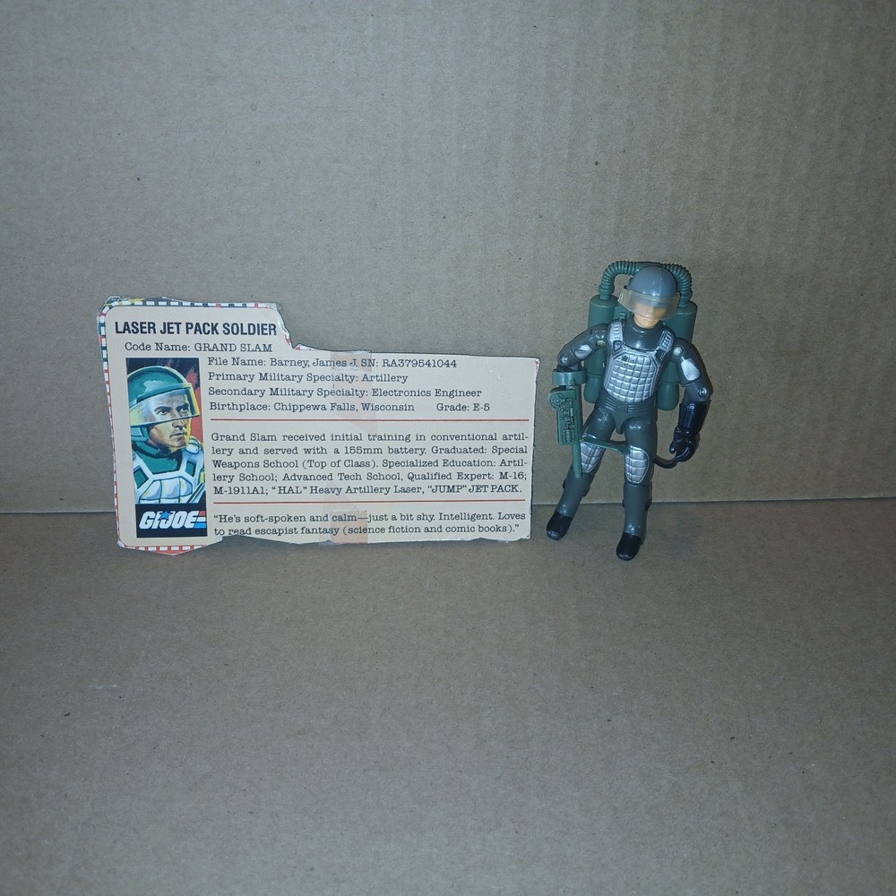 Complete Vintage 1983 GI Joe Silver Pads Grand Slam