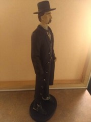 RARE WYATT EARP  VINTAGE WESTERN ACTION FIGURE 16″ Tall 
