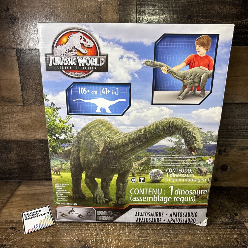 NEW Mattel Jurassic World Legacy Collection Apatosaurus Dinosaur Figure 41+ In