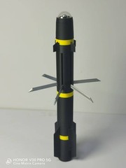 US Army AGM114 Hell fire missile Model+BASE Teaching Aid Prop Desk Ornament 40cm