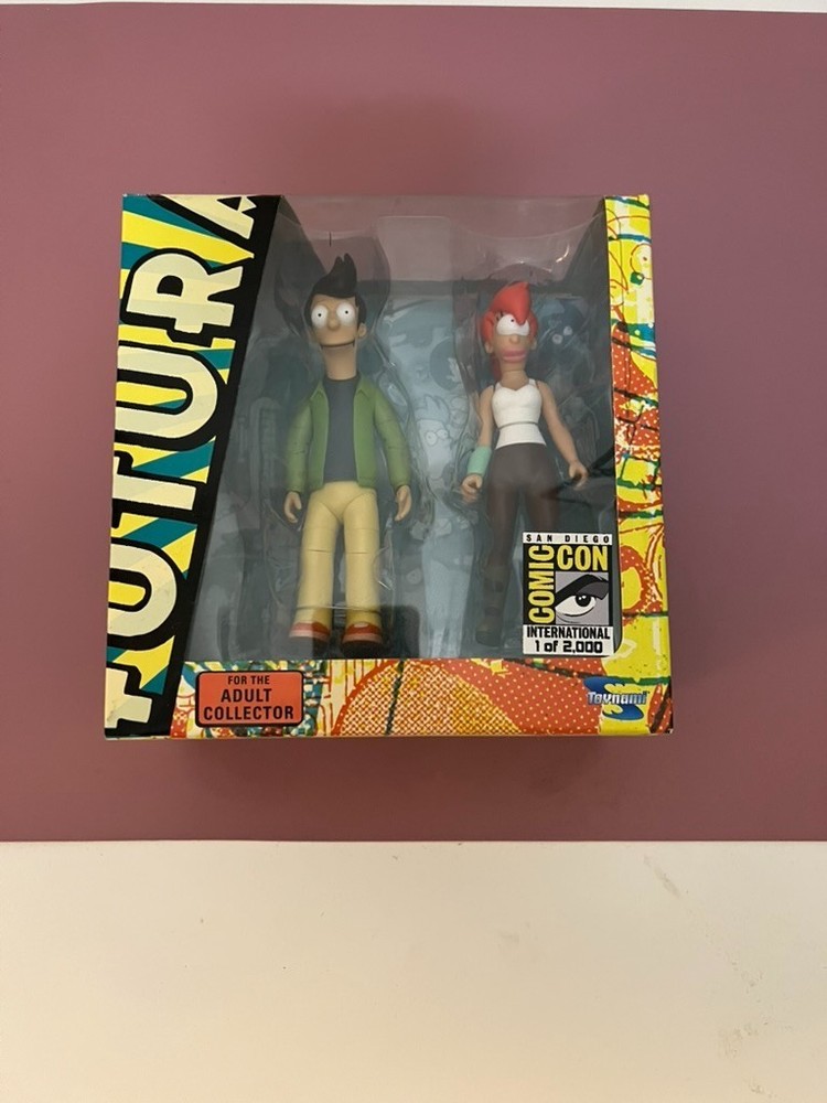 🚀 Futurama Alternate Universe Fry & Leela – Toynami SDCC 2008 Exclusive – New!