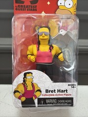 *RARE* Bret Hart NECA Simpsons Action Figure | 25 Greatest Guest Stars –