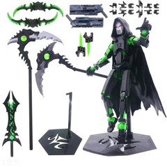 T13 Action Figure Articulated Dummy Swordsman Robot Posable Model Toy