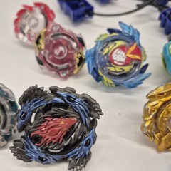 Beyblade Top Spinners Launchers Pullers Mixed Lot of 10 Plus