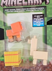 Minecraft Baby Animal Pack with Hay Bale Action Figures Ages 6+ Collectible Toys