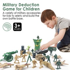 Army Men Toys for Boys 8-12, Military Soldier Army Base 160 Pcs Set Including…