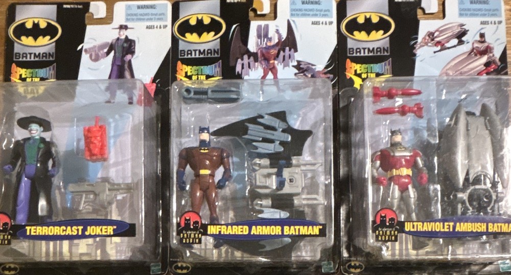 Hasbro Batman Spectrum of the Bat Action Figure 2000 lot Ultraviolet Infrared jo