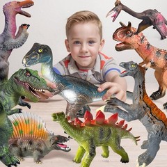 8 PCS Jumbo Dinosaur Toys for Kids Toddler 3-5 5-7 Years,Perfect Dinosaur Par…