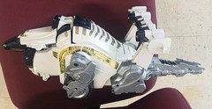 Power Rangers In Space Silver Titanus Carrier Zord with Damaged Box (As-Is)