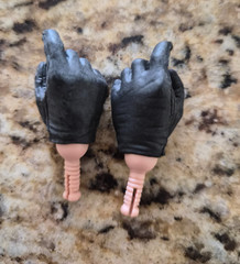 Cotswold Collectibles Black Hands Gloves Parts Replacement for 1:6 12″ Figure