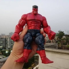 Hasbro Red Hulk Action Figure 8″ old loose