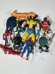 Vintage 90s Action Figures Toys Lot Of 9 Bundle TMNT Marvel Spider-Man Catdog