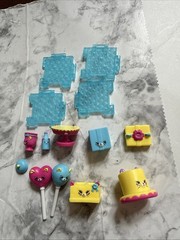 Shopkins Happy Places Decorator’s Pack Party Time Kitty Accessories Lot