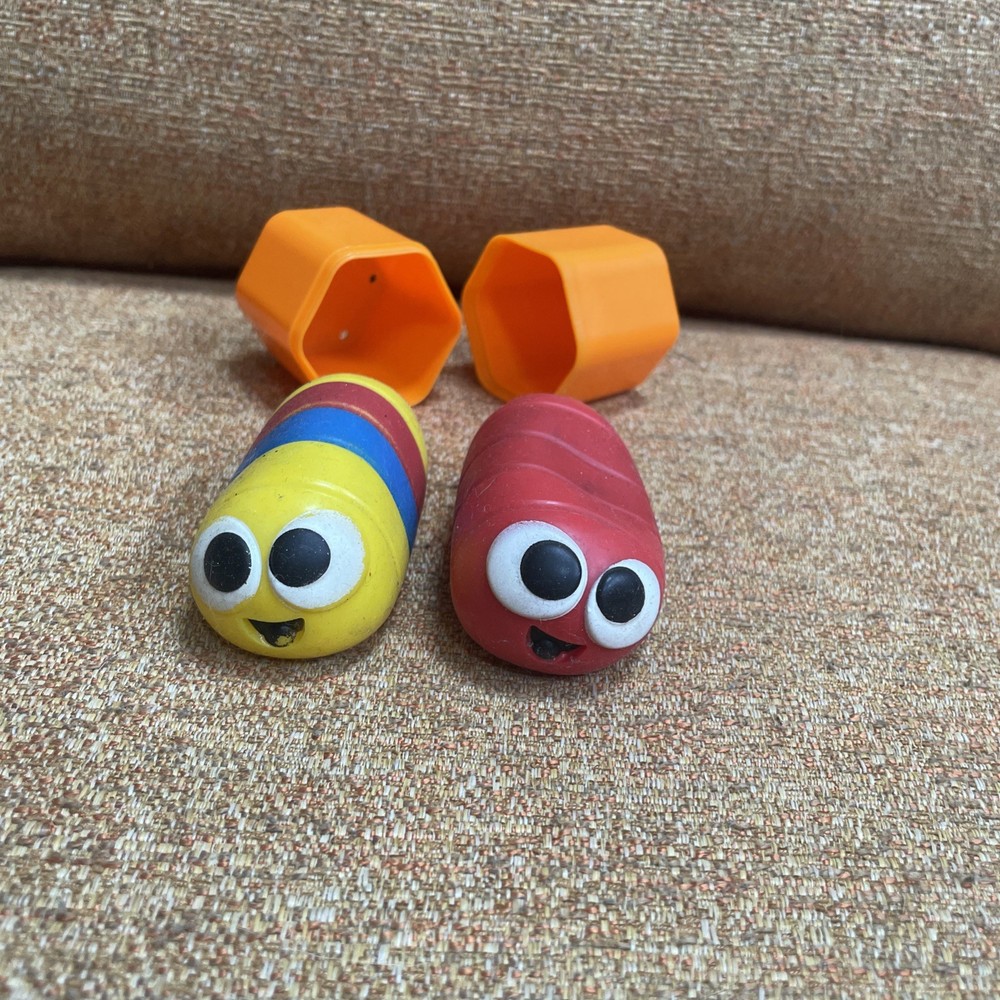 Slither.io Worm Lot 2 Squishy & 1 Case Blind Box Capsule Bonkers Toys 2017