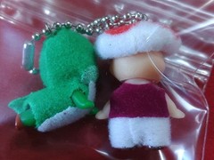 Toad & Yoshi Kewpie Costume Cute Fluffy Mascot Super Mario