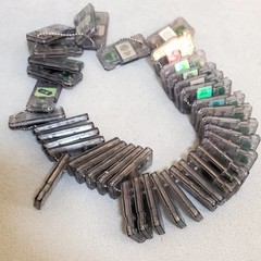 Lot Of 40 Star Wars Hard Plastic Dog Tag Neck Chain By Hasbro 1999 Collectable
