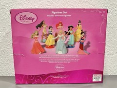 DISNEY Princess Figurines 8-Piece Set Disney Store Exclusive Complete (Box Wear)