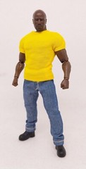 SU-CAGE-SET: 1/12 Yellow T-shirt & Jeans Set for Marvel Legends Luke Cage Figure