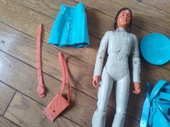 Vintage Marx Action Figures Princess Wildflower Janice Johnny West w/Accessories
