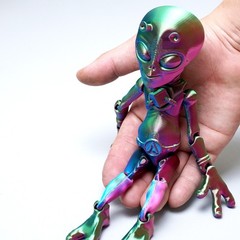 8.3inch 3D Printed Alien Model,Articulated Animals figure,Fidget Toys Home Decor