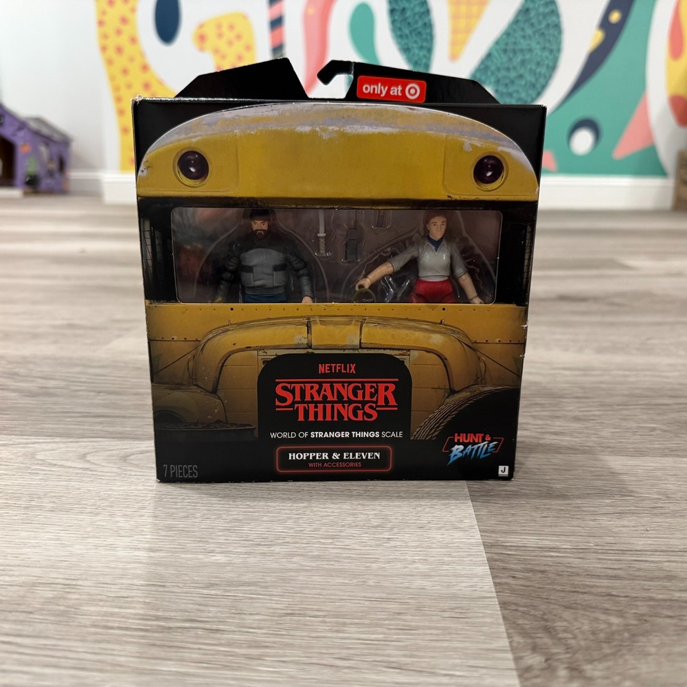 Stranger Things Hopper & Eleven 2 Pack Hunt & Battle Target Exclusive Jazwares