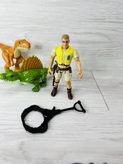 Jurassic World Dominion Figure Roar Atrociraptor Raptor Dinosaur Green Park Lot